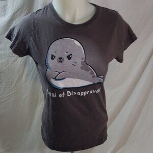 Seal of Disapproval T shirt (Tee Turtle) size M